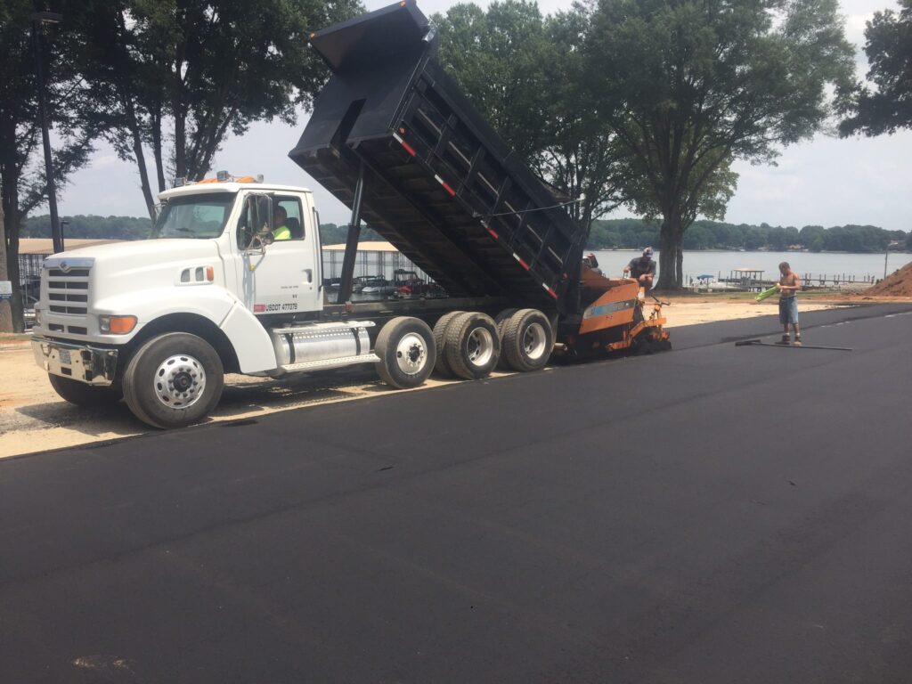 Parking Lot Paving for Construction